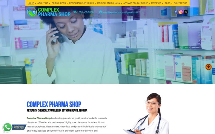 Screenshot of complexpharmashop.com