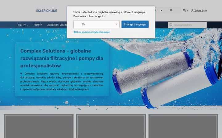 Screenshot of complexsolutions-shop.com