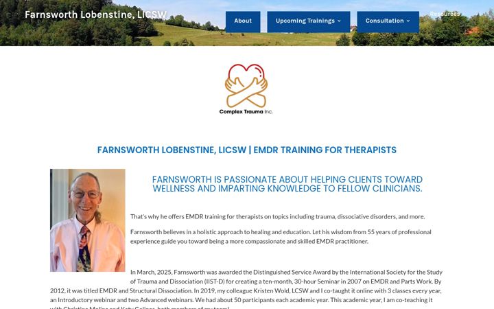 Screenshot of complextraumainc.com