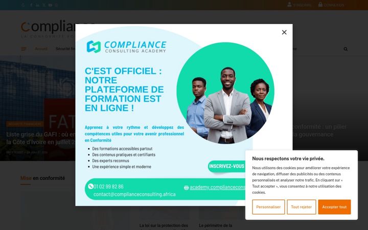 Screenshot of compliance-ci.com