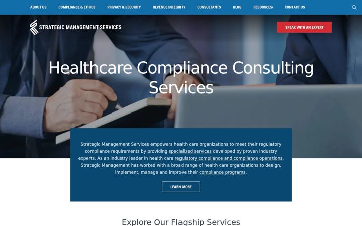 Screenshot of compliance.com