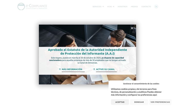 Screenshot stránky complianceabogados.es