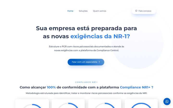 Snímek obrazovky compliancecontrol.com.br