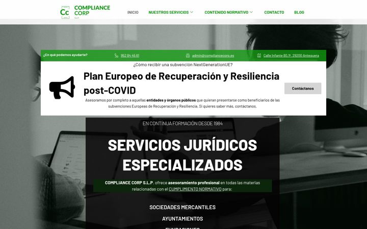 Screenshot of compliancecorp.es