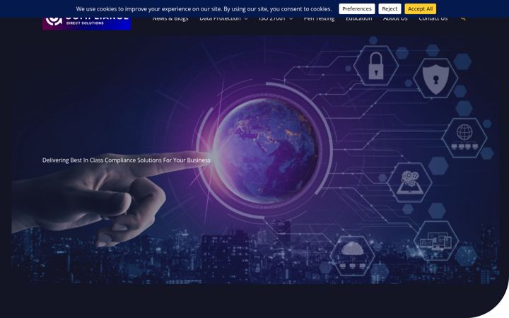 Skjermbilde av compliancedirectsolutions.com