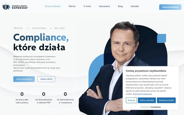 Screenshot of complianceespresso.pl