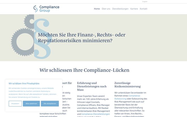 Screenshot of compliancegroup.ch