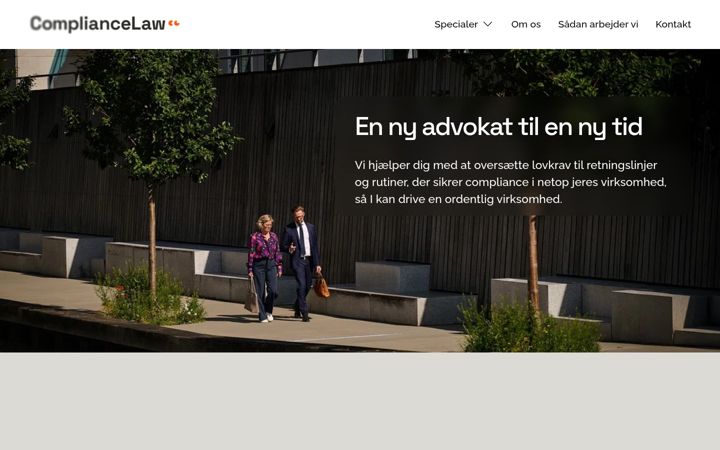 Screenshot of compliancelaw.dk