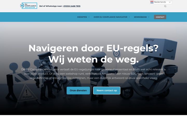 Captura de ecrã de compliancenavigator.eu