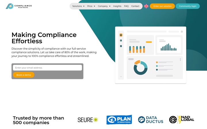 Screenshot of compliancepartners.com