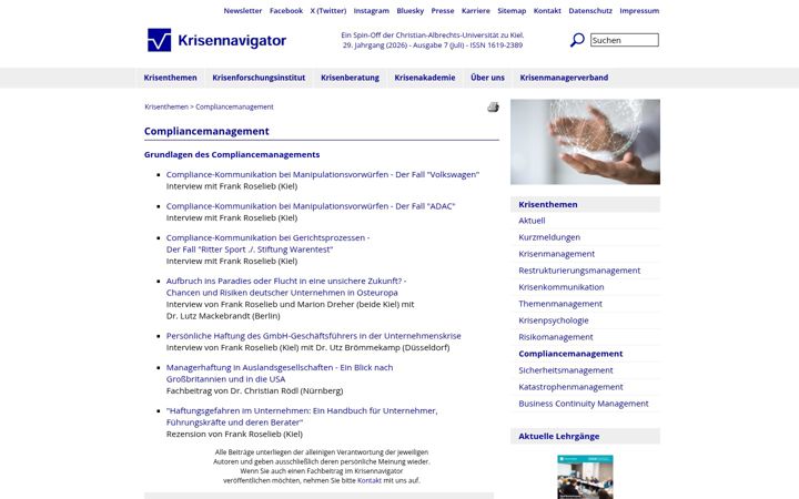 Screenshot of complianceportal.de