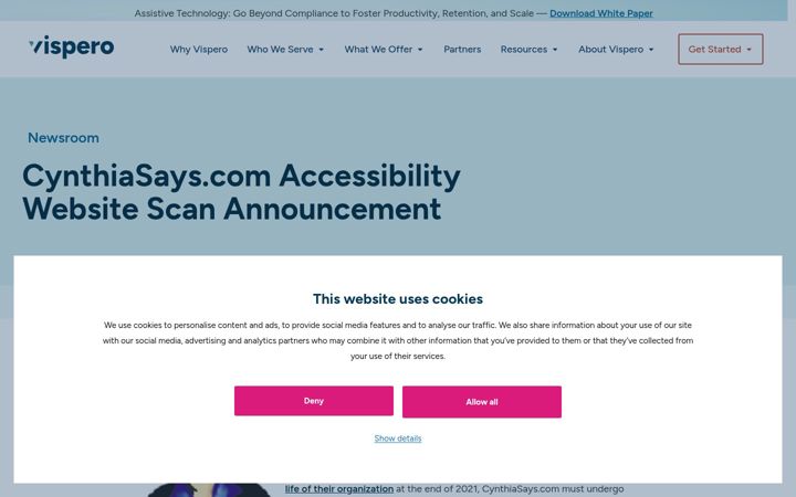 Screenshot of compliancesheriff.com