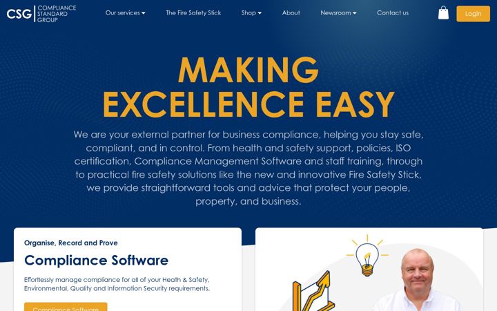 Screenshot of compliancestandardgroup.co.uk