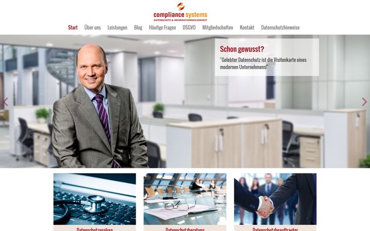 Screenshot of compliancesystems.de