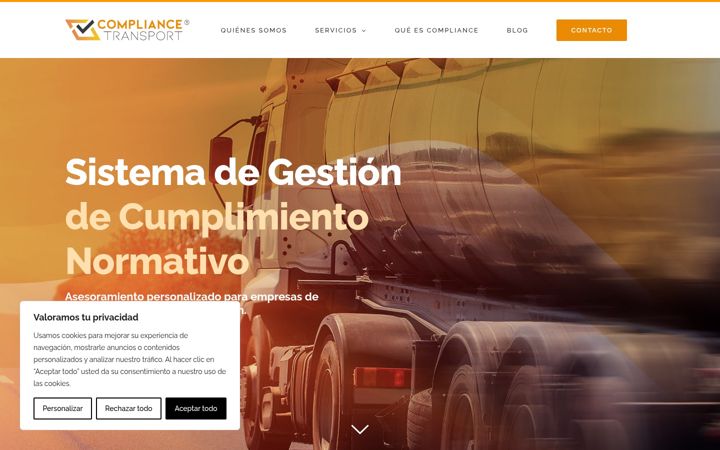 Screenshot of compliancetransport.com