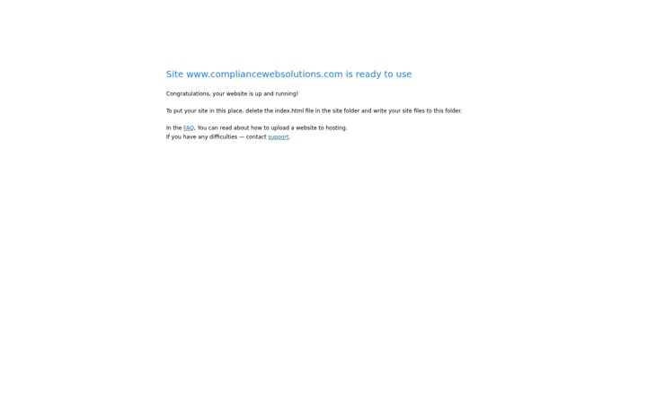 Screenshot of compliancewebsolutions.com