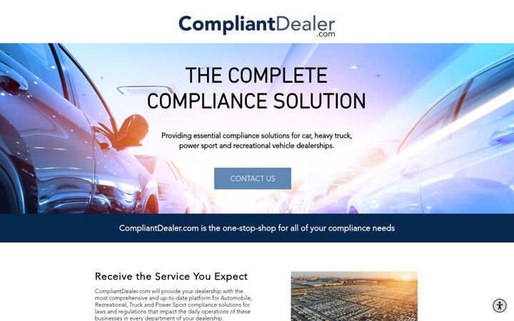 Screenshot of compliantdealer.com