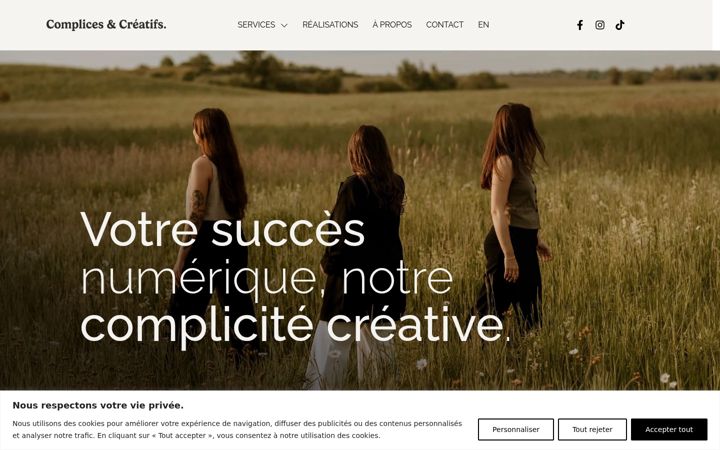 Screenshot of complicescreatifs.com