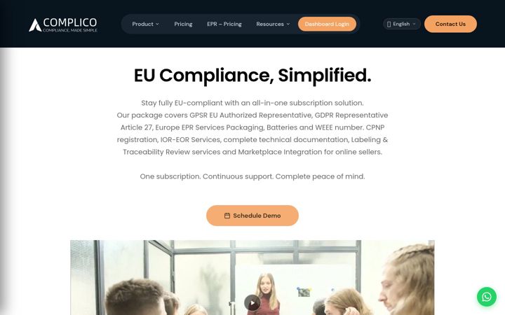 Screenshot of complicoconsulting.com