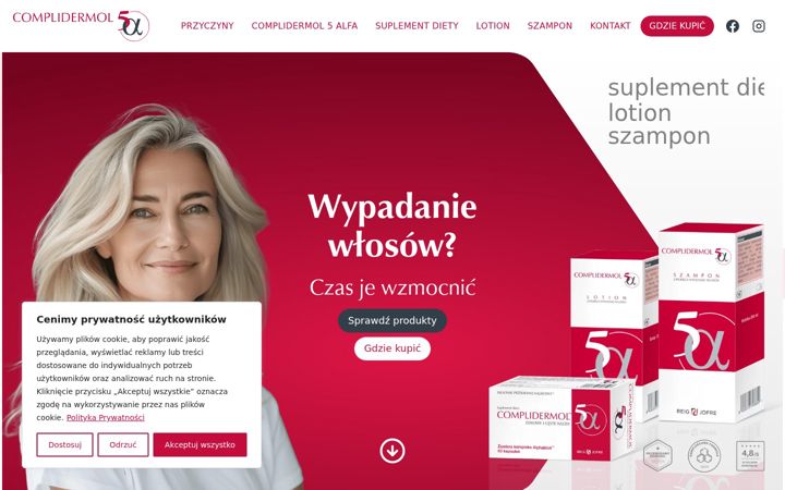 Screenshot of complidermol.pl