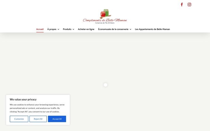 Screenshot of complimentsdebellemaman.com
