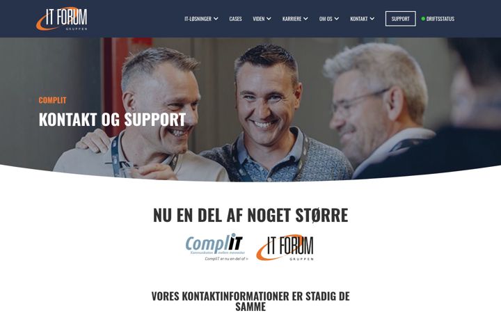 Screenshot of complit.dk