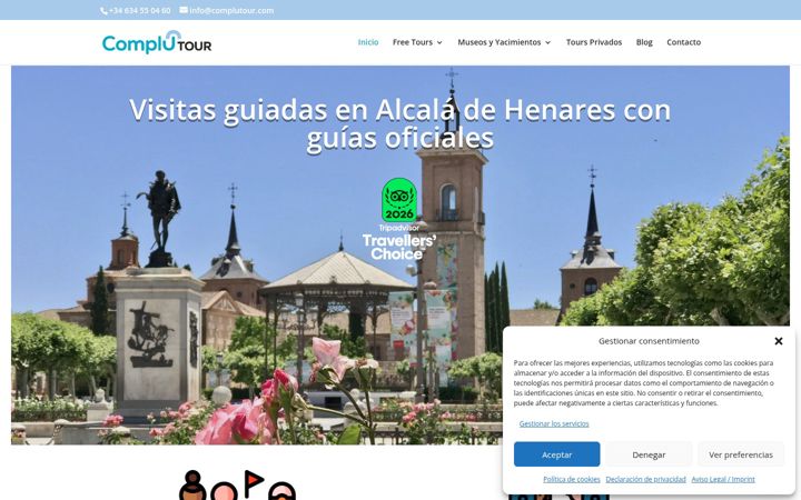 Screenshot of complutour.com