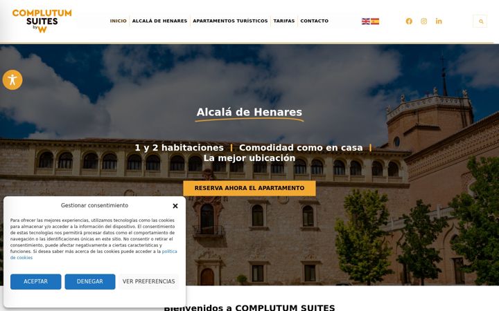 Screenshot of complutumsuites.com