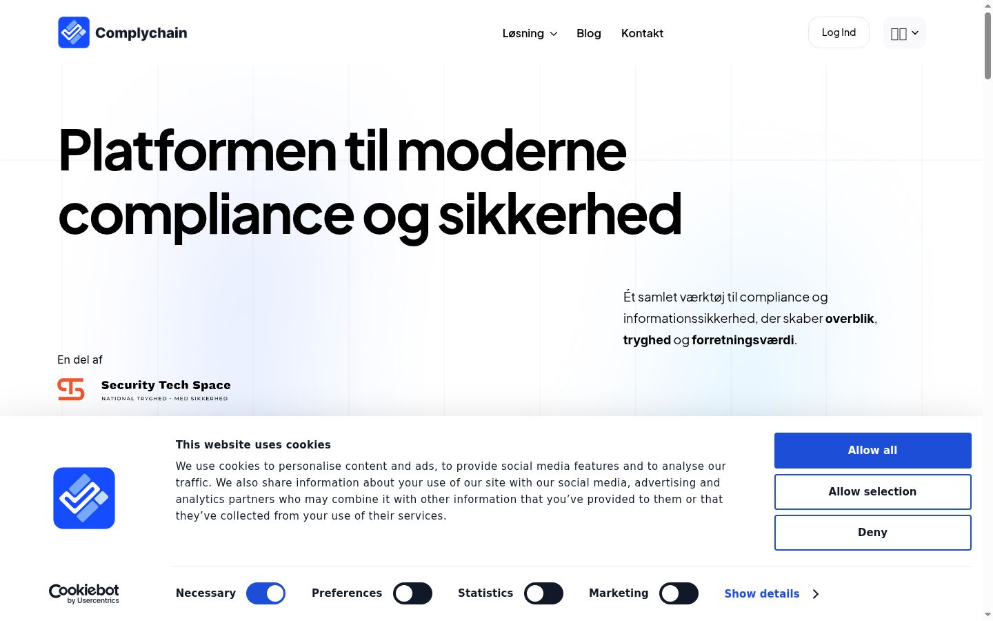 Screenshot του banner συγκατάθεσης που εμφανίστηκε πριν από οποιαδήποτε αλληλεπίδραση