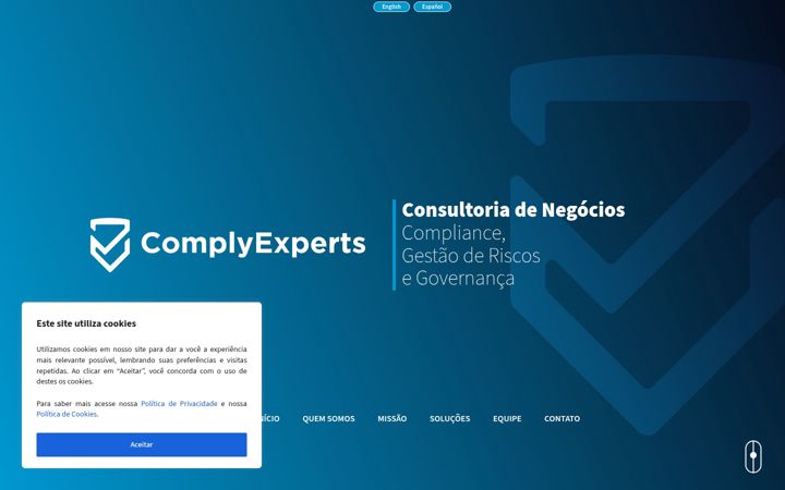 Snímek obrazovky complyexperts.com.br
