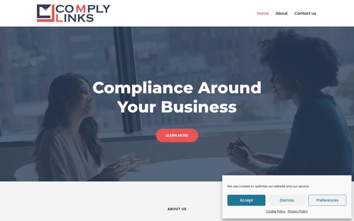 Screenshot of complylinks.co.uk