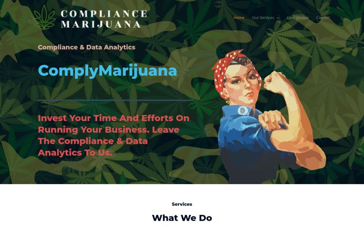 Screenshot of complymarijuana.com