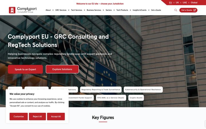 Screenshot of complyport.com.cy