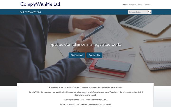 Screenshot of complywithme.org