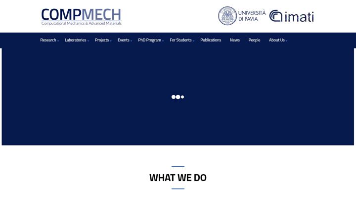 Screenshot of compmech.unipv.it