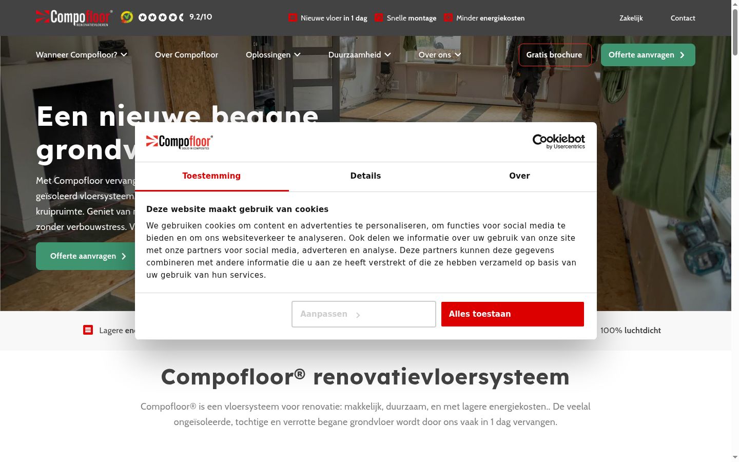 Sutikimo reklamjuostės, rodytos prieš bet kokią sąveiką, ekrano kopija