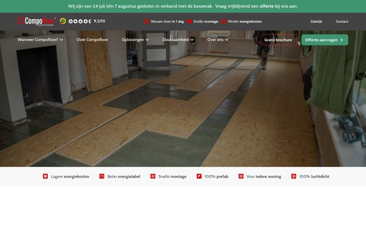 Screenshot of compofloor.nl