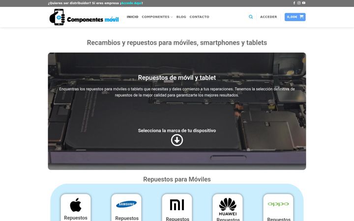 Screenshot of componentesmovil.es