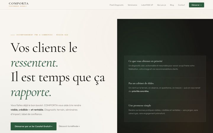 Screenshot of comporta.pro