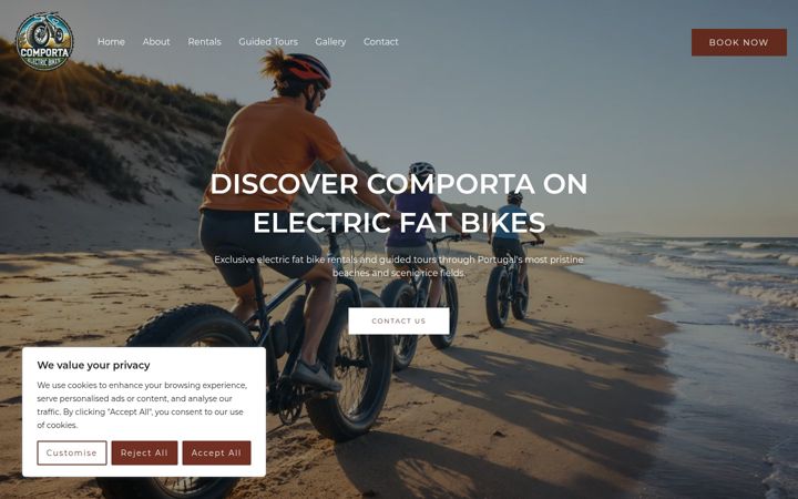 Screenshot of comportaelectricbikes.com