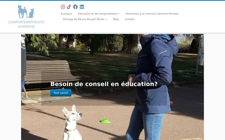 Screenshot of comportementaliste-auvergne.com