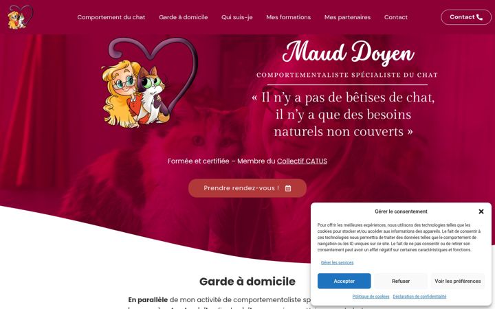 Screenshot of comportementchatcaen.fr