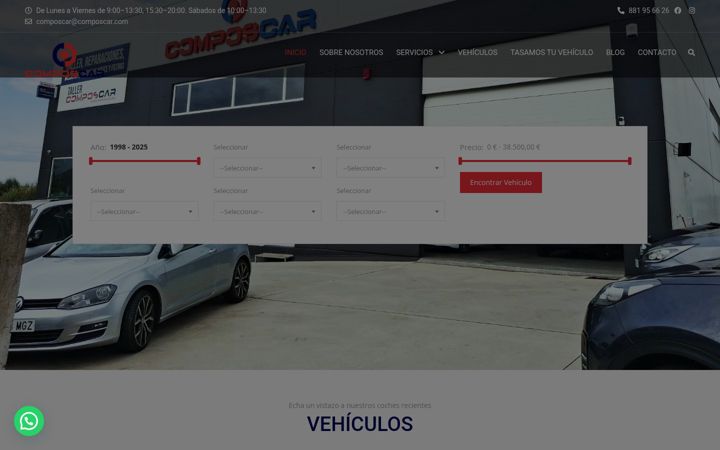 Screenshot of composcar.com