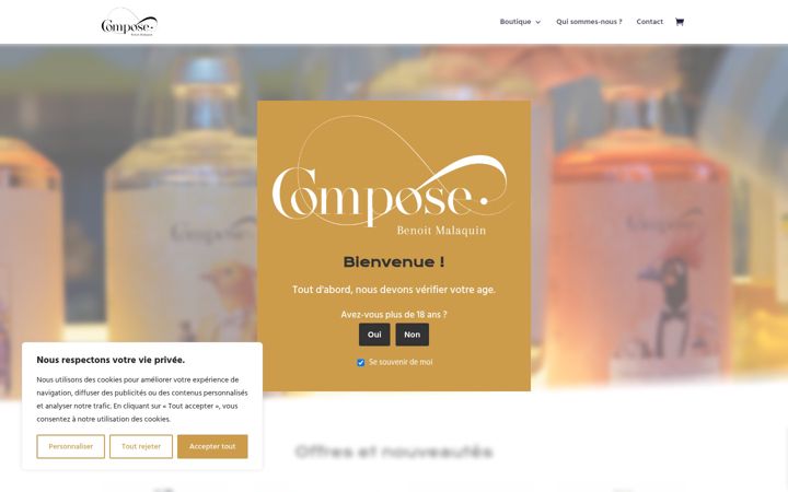 Screenshot von compose-cocktails.fr