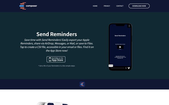 Screenshot of composer.co