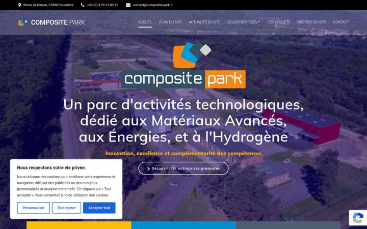 Screenshot von composite-park.fr