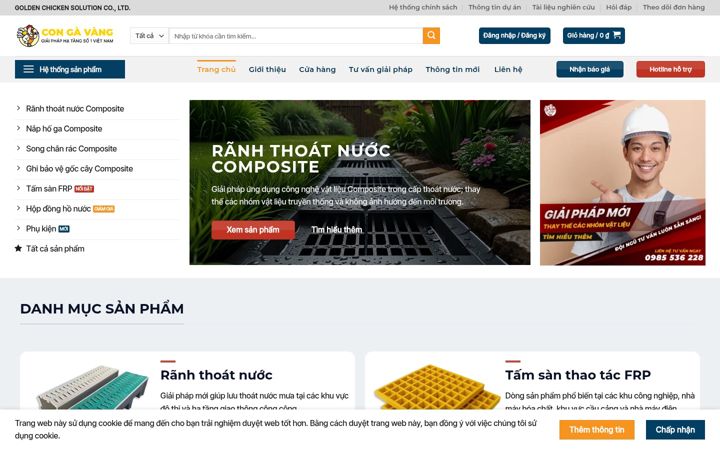Screenshot of compositecongavang.vn