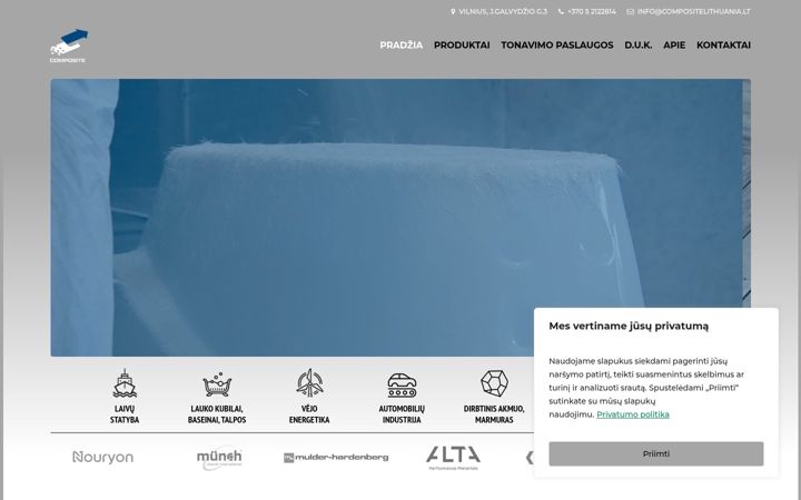 Skærmbillede af compositelithuania.lt