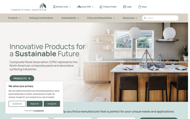 Screenshot of compositepanel.org
