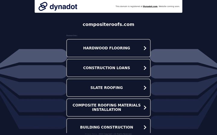 Screenshot of compositeroofs.com